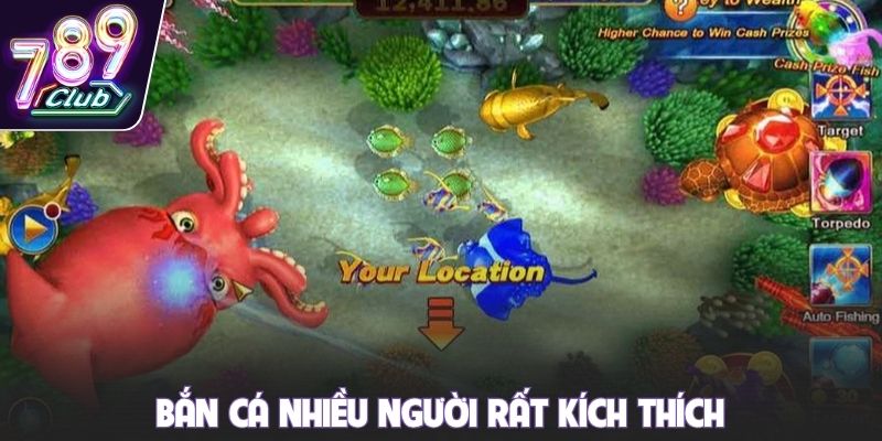 Bắn cá nhiều người rất kích thích