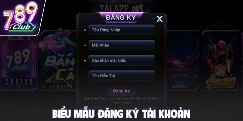 Biểu mẫu đăng ký tài khoản