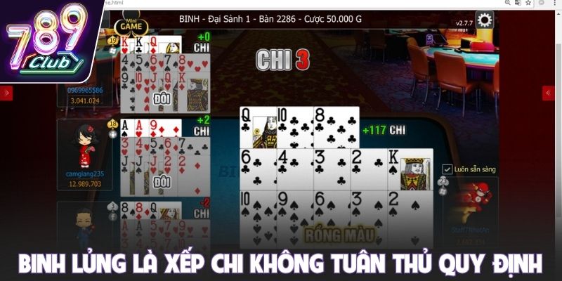 Binh lủng là xếp chi không tuân thủ quy định