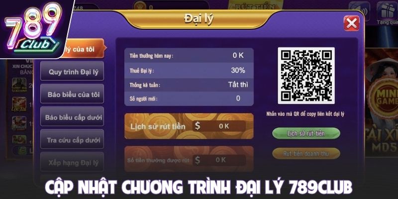 Cập nhật chương trình đại lý 789club