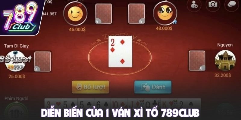 Diễn biến của 1 ván xì tố 789club