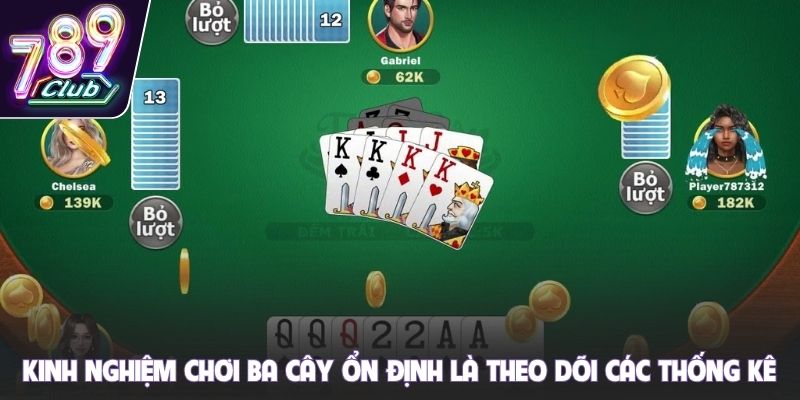 Kinh nghiệm chơi ba cây ổn định là theo dõi các thống kê
