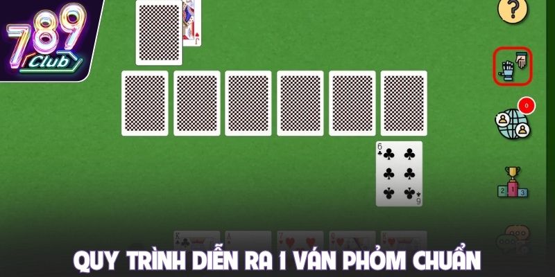 Quy trình diễn ra 1 ván phỏm chuẩn