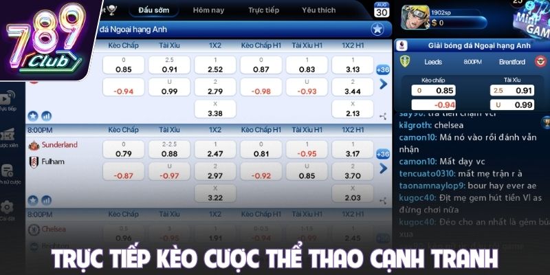 Trực tiếp kèo cược thể thao cạnh tranh